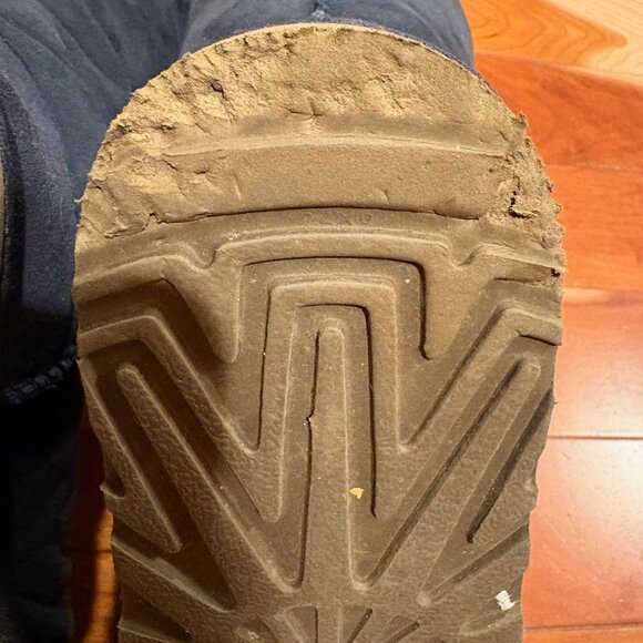 UGG Australia Classic Tall Navy Suede Boots Sheepskin Women's 8 Style 5815 - Picture 12 of 12